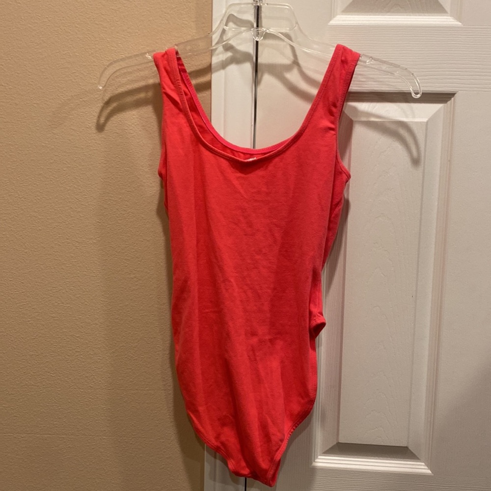 Vintage Coral French Cut Leotard Gem